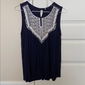 Dark Blue sleeveless T-shirt